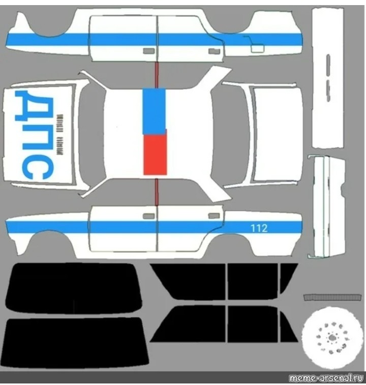 Создать мем: развертка машины ваз 2107, rcd скин скины ваз 2106, ливреи rcd для машины ваз 2107 1024x1024