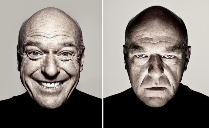 Create meme: Funny and sad Dean Norris, portrait of a man, portraits photos