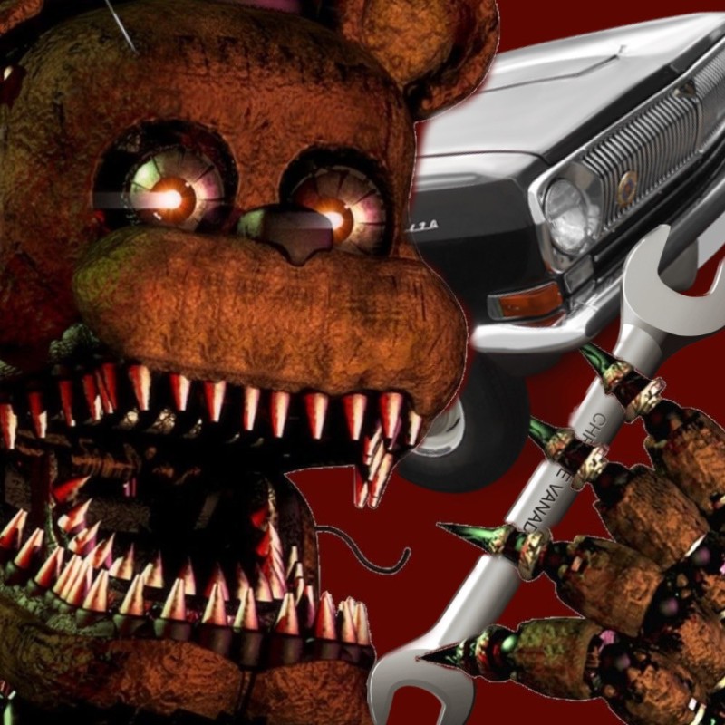 Создать мем: кошмарный фредди, скример фнаф 4, five nights at freddy's