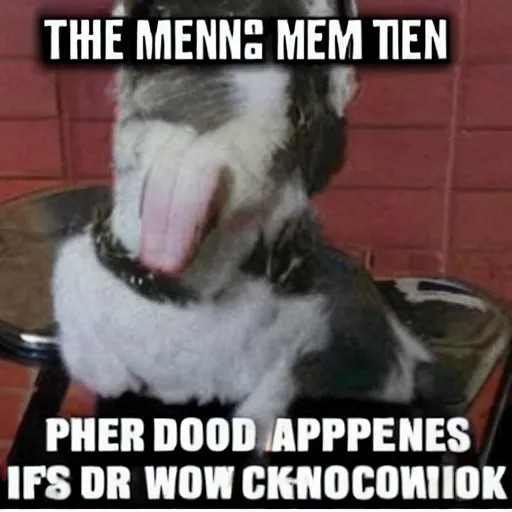 Create meme: dog funny, the trick , funny animals 