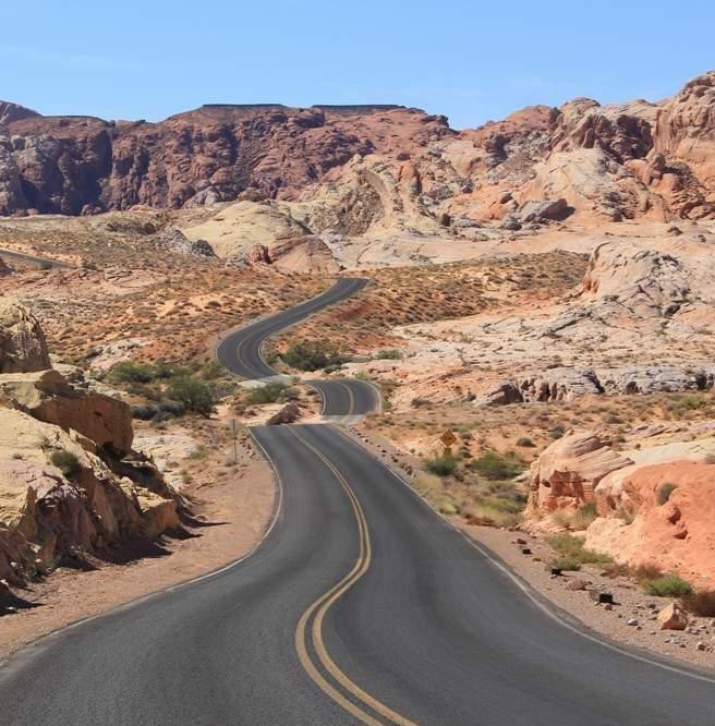 Create meme: the state of nevada, desert canyon road, a deserted road