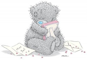 Создать мем: miss u, me to you, teddy bear me to you