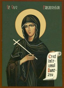 Создать мем: икона богородица семистрельная, параскева сербская, преподобная параскева-петка сербская