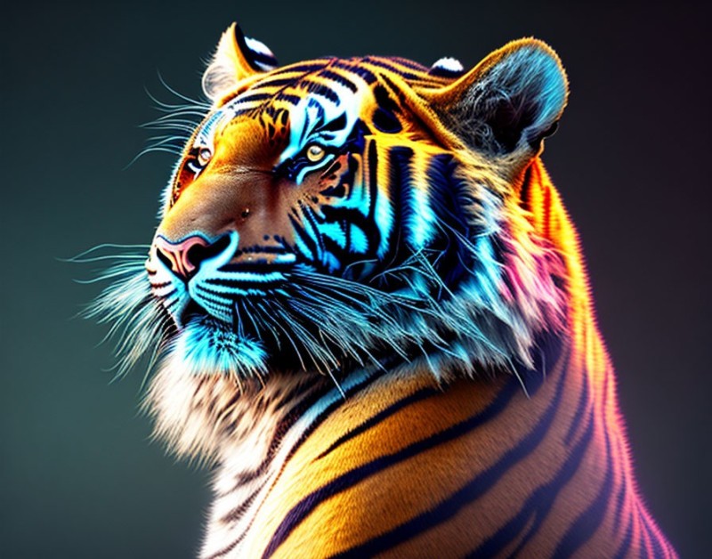 Create meme: tiger , beautiful tiger, tiger background