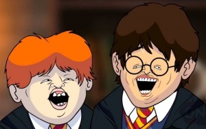 Create meme: Harry Potter oney cartoons, Harry Potter Wingardium leviosa 2, Harry Potter Wingardium leviosa