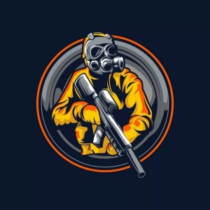 Create meme: solo game emblem, skull logo, mascot logo gamer