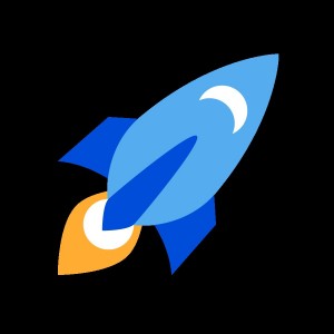 Create meme: speed booster logo, the picture blue rocket, favicon rocket