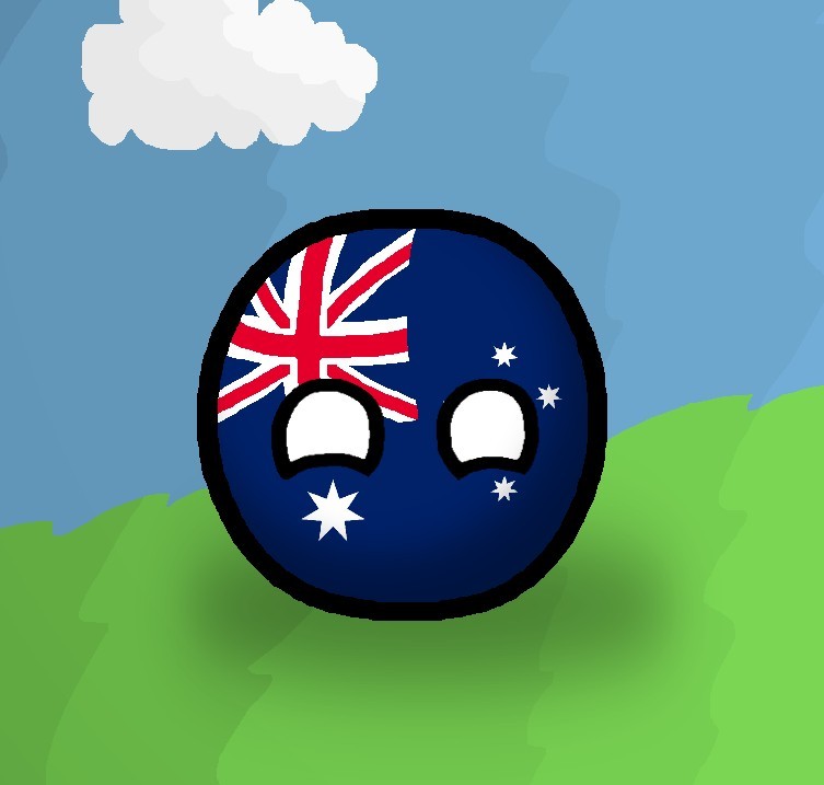 Create meme: countryballs , australia countryballs, Britain and the USA countryballs