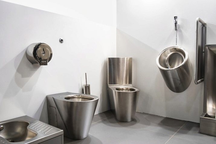 Create meme: stainless steel toilet bowl, stainless steel, unusual toilet bowls