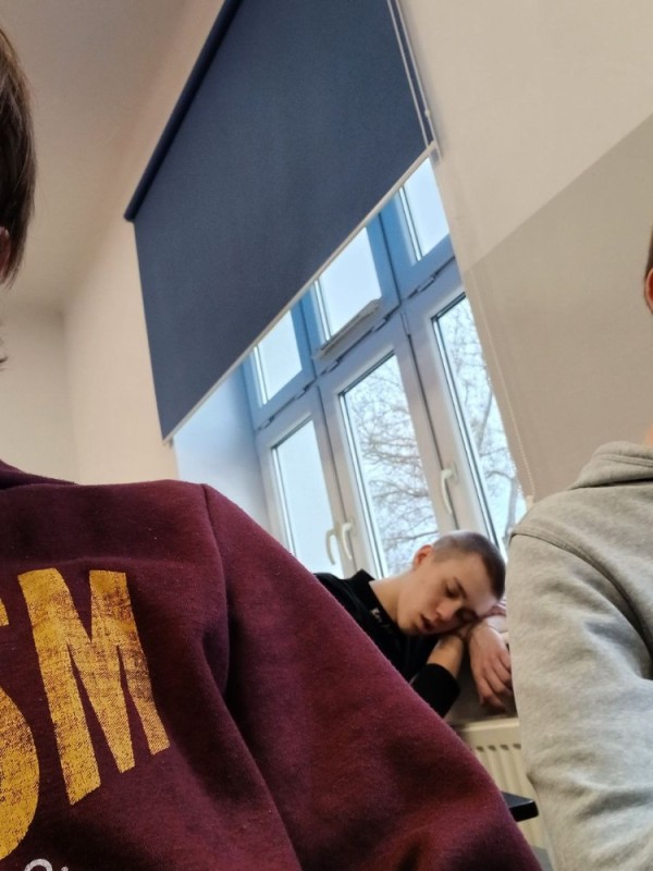 Create meme: Matthew , students , in school 