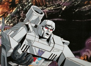 Create meme: the 1986 transformers cartoon Megatron, GIF of Megatron, Megatron g1