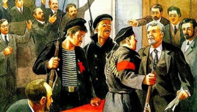 Создать мем: великая российская революция 1917, революция картина, всероссийское учредительное собрание