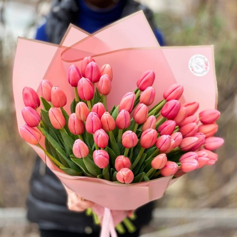 Создать мем: 8 марта цветы, тюльпаны букет, пионовидные тюльпаны букет