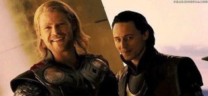 Create meme: Thor and Loki laughing
