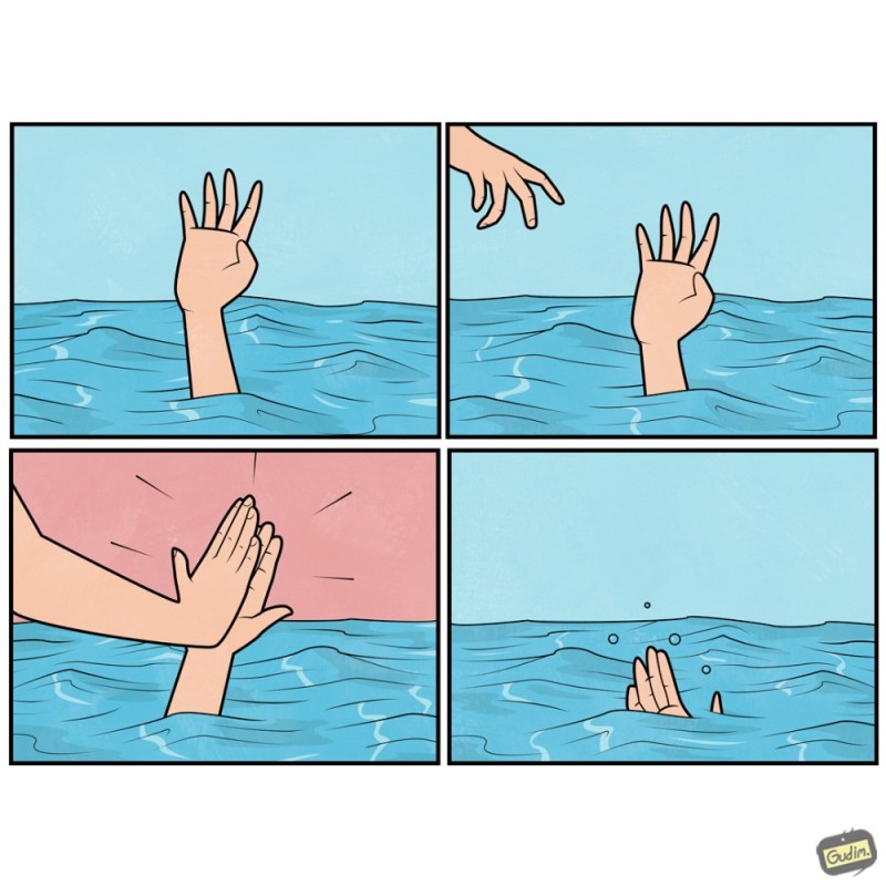 Create meme: comics memes, sinking hand, sinking hand meme