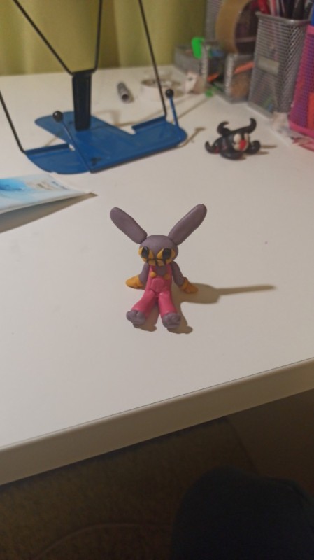 Create meme: plasticine crumble step by step, bunny made of plasticine, making a rabbit out of plasticine