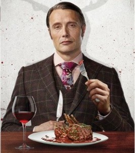 Create meme: Hannibal Lecter TV series cover, Hannibal season 1 poster, Mads Mikkelsen