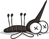 Create meme: mosquito Chironomidae figure, the mosquito animation, dead mosquito cartoon