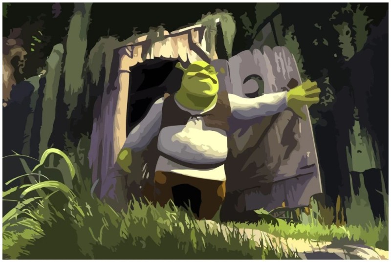 Create meme: Shrek somebody once, Shrek in the swamp, Shrek sambadi