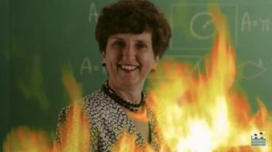 Create meme: meme teacher, teacher, The teacher fire