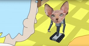 Create meme: Sphinx, cat Sphynx, the robot from Rick and Morty