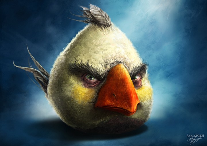 Создать мем: sam spratt angry birds, злая птица из энгри бердз, angry birds ace fighter