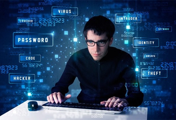 Создать мем: кибербезопасность программист, умный хакер, хакер программирует