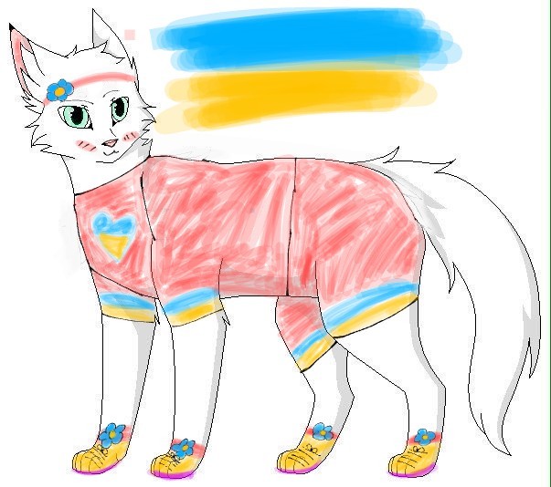 Create meme: cat , rainbow cat, cats warriors of the line