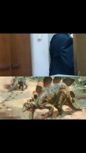 Создать мем: картины динозавров, зденек буриан динозавры, стегозавр презентация