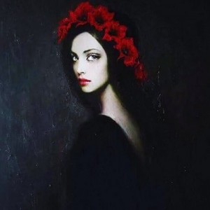 Создать мем: portrait, портрет красной шаблон, taras loboda картины