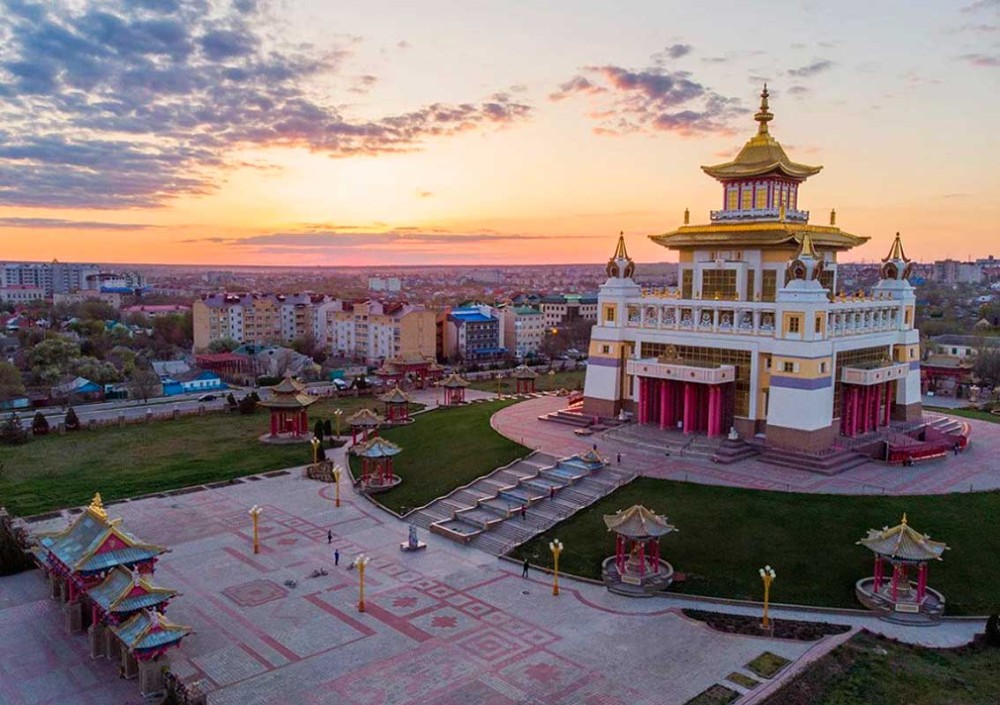 Create meme: Kalmykia Elista attractions, elista buddhist temple, the city of Elista