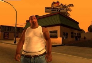 Create meme: Carl Johnson, GTA San Andreas fat CJ