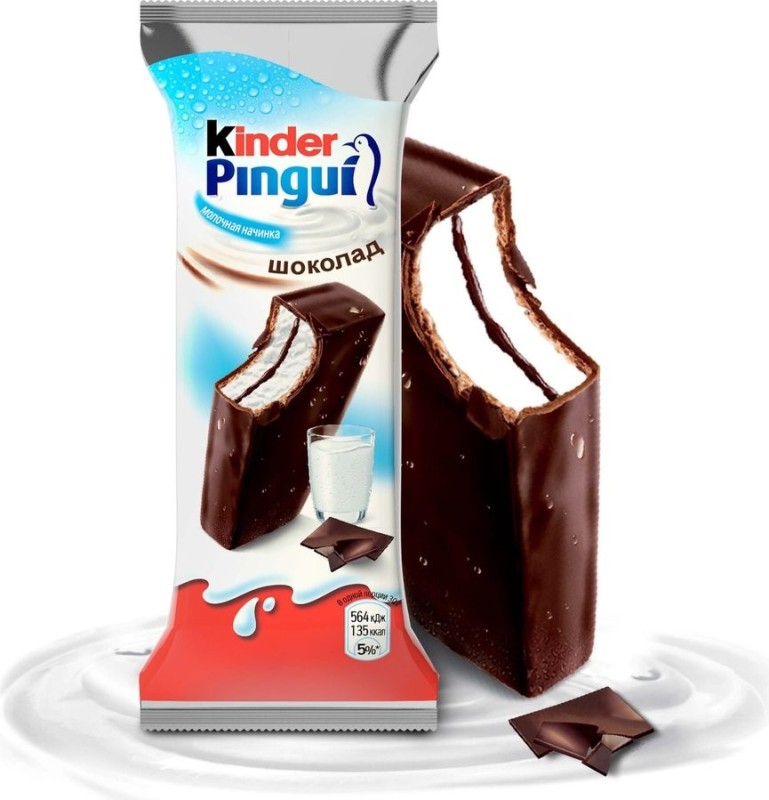 Create meme: kinder pingui sponge cake 30g, kinder penguin chocolate cake, 30 g, kinder penguin milk slice