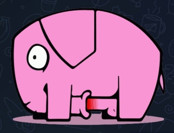 Create meme: The elephant is the key to success, pink elephant, elephant samolayk