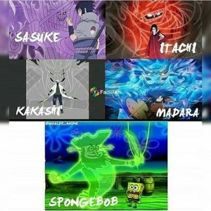 Create meme: susanoo, Even Sponge Bob is great shinobi