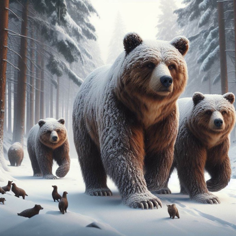 Create meme: bear bear, bear in the woods, bear bart