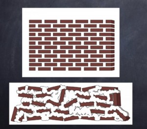 Create meme: brick, brick wall, AMK facade