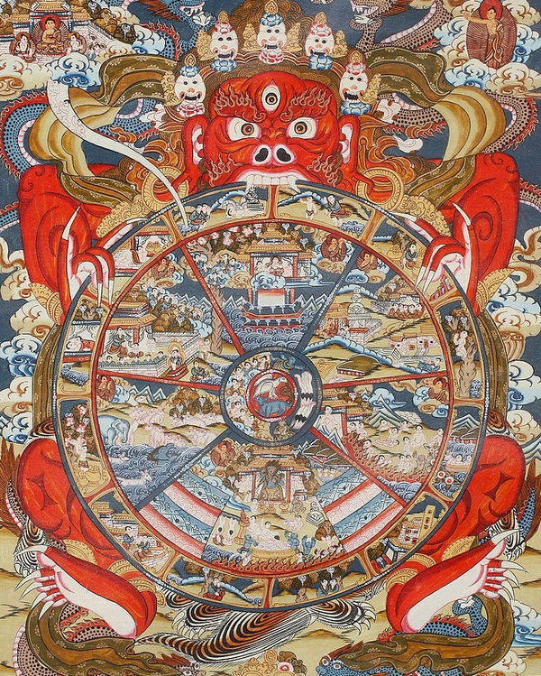 Create meme: sansara , samsara art, The wheel of samsara