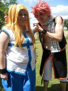 Create meme: fairy tail cosplay all of the characters in, cosplay fairy tail Natsu, cosplay Natsu Lucy