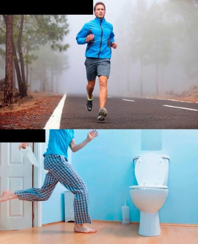 Create meme: shoes , running, human urination