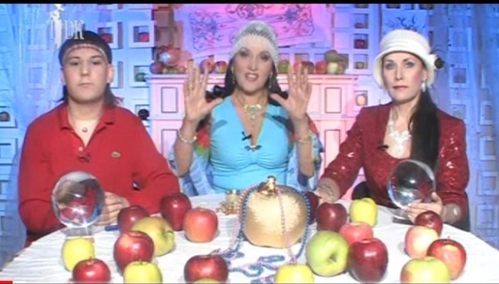 Create meme: raisa blagova is a rejuvenating apple, the entity in the form of a gnome, psychics on tv