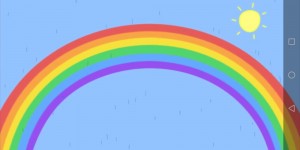 Create meme: rainbow background