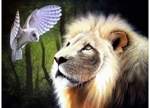 Создать мем: картина, картина "львы", красивый лев