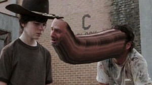 Создать мем: двач бред, carl, carl grimes