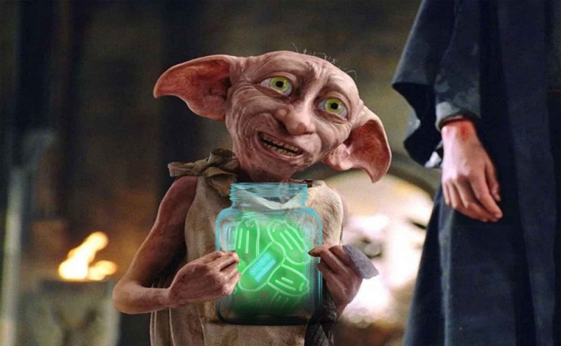 Create meme: Dobby from Harry Potter, the house elf Dobby, Harry potter dobby is free