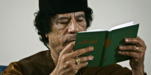 Create meme: Colonel Gaddafi, prophecy, green book