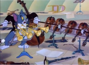 Create meme: Tom and Jerry cat orchestra, Tom and Jerry orchestra, Tom and Jerry