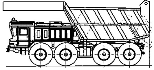 Создать мем: самосвал мзкт-6527, 8х8, камаз зерновоз чертеж, белаз-75710 самосвал раскраска