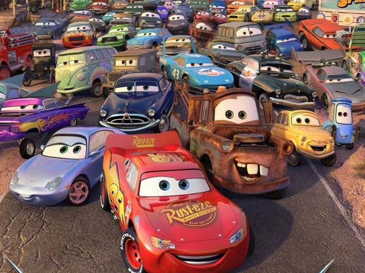 Create meme: Cars 1 cartoon McQueen, cars 1 radiator springs, cars 1 lightning mcqueen