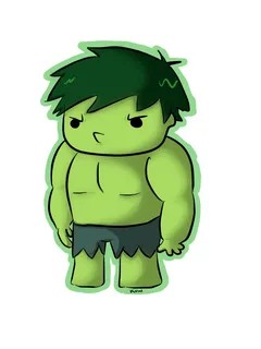 Create meme: the Hulk Chibi, baby hulk, Hulk 